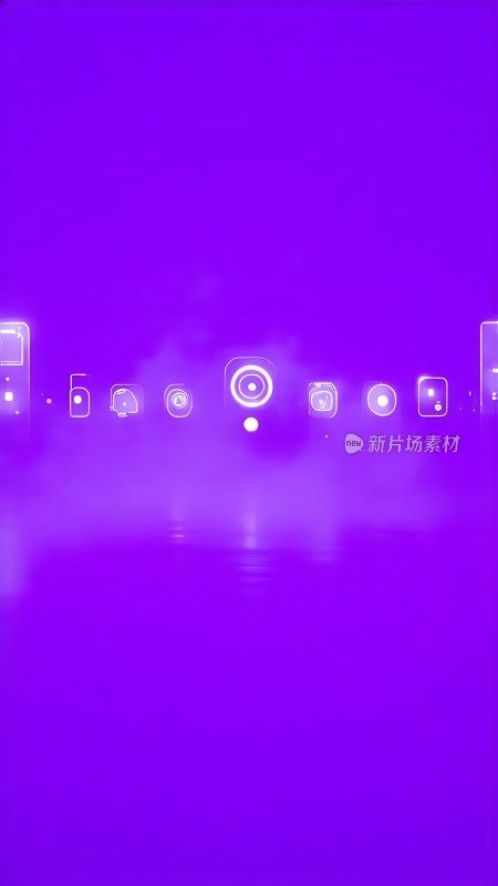 紫色科技感图标展示