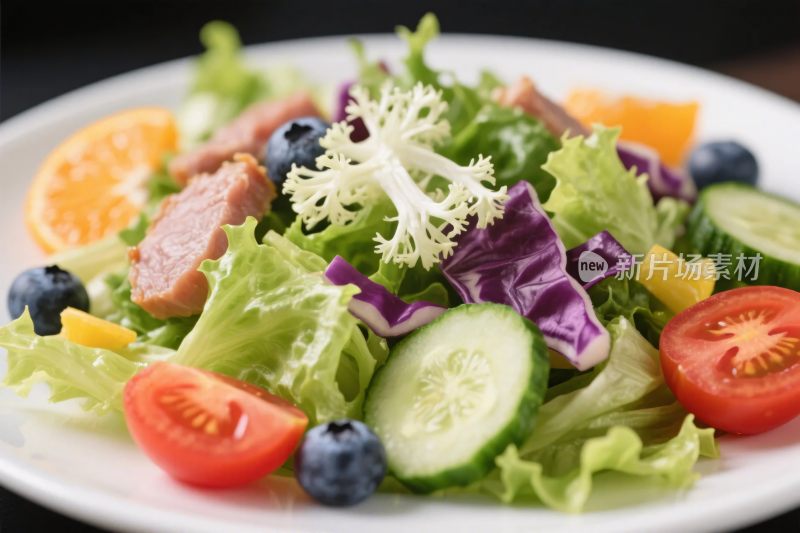 新鲜蔬菜水果沙拉