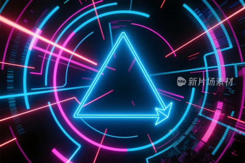 霓虹科技三角形光效