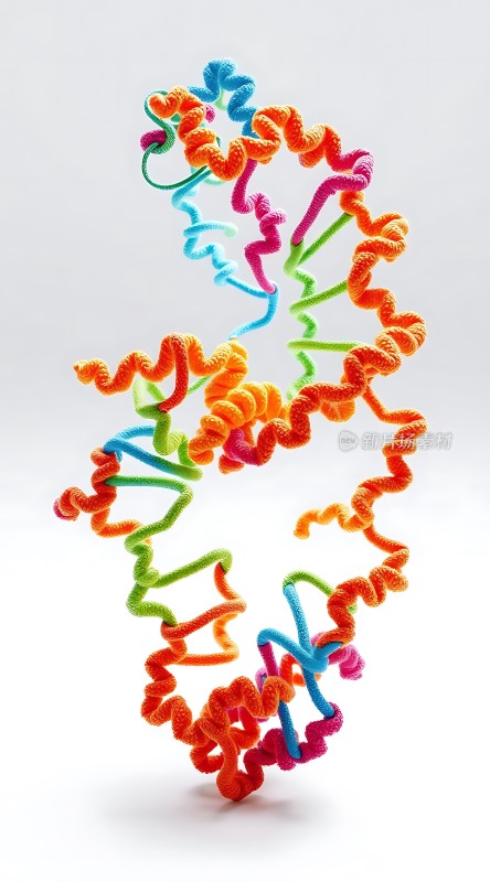 多彩螺旋结构展示