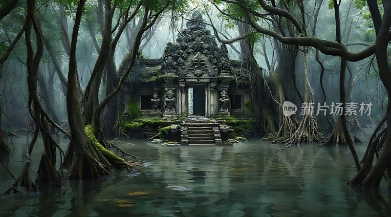 迷雾森林中的古老遗迹