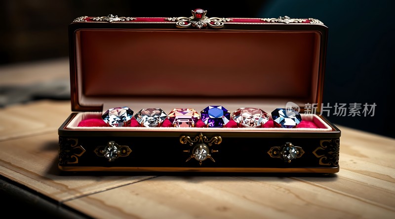 七彩宝石闪耀珠宝盒