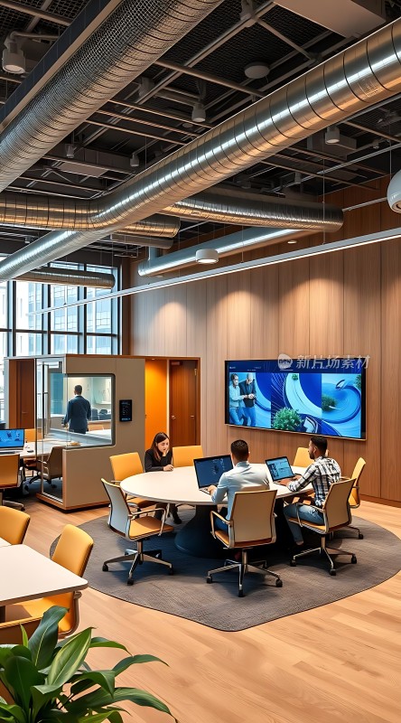 现代办公空间高效协作环境