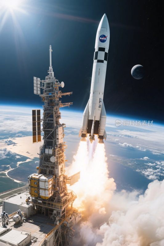 火箭发射航天场景