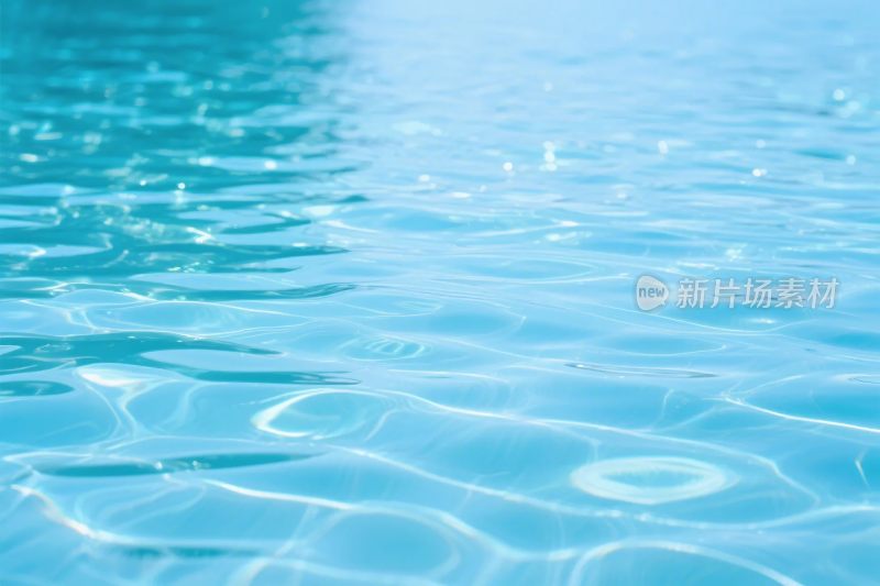 蓝色水面波纹图