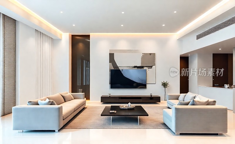 现代客厅设计简约大气舒适宜人