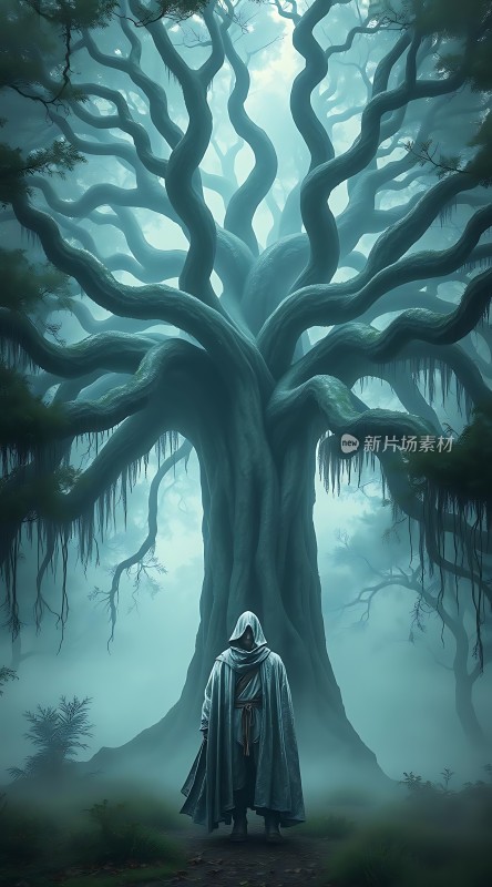 神秘森林中的古老树精