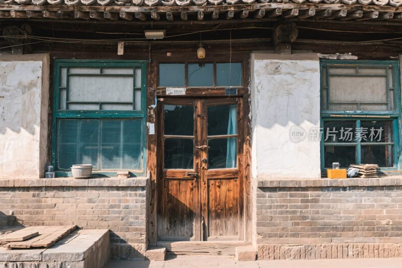 古建筑老门木门场景