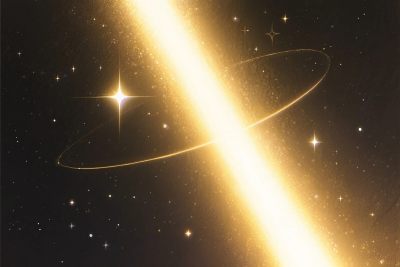 星空射线星体环插画