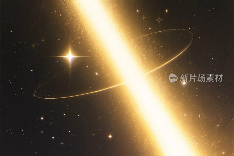 星空射线星体环插画