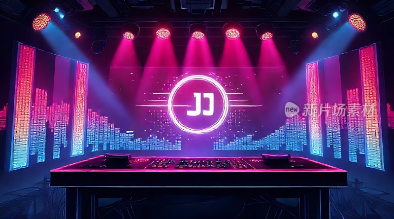 舞台灯光秀DJ台炫酷视觉效果