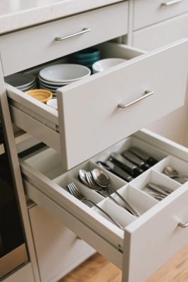 厨房抽屉餐具展示