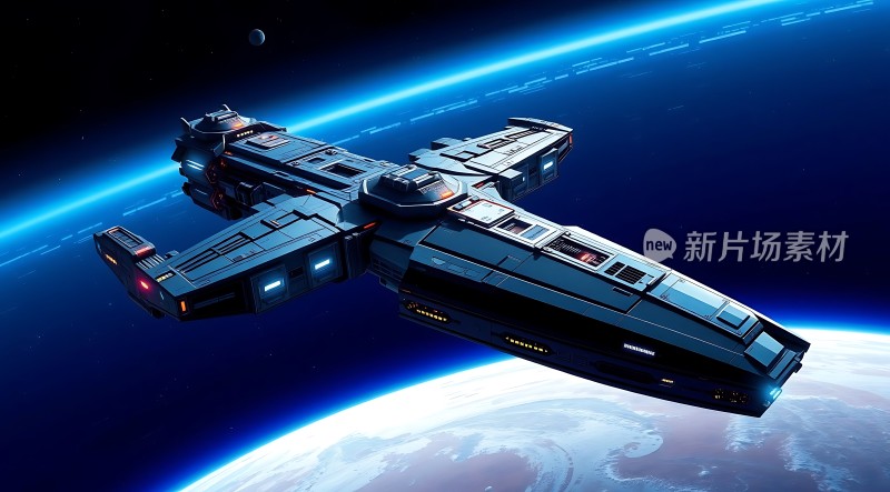 星际飞船遨游宇宙