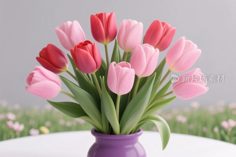 郁金香花束插花