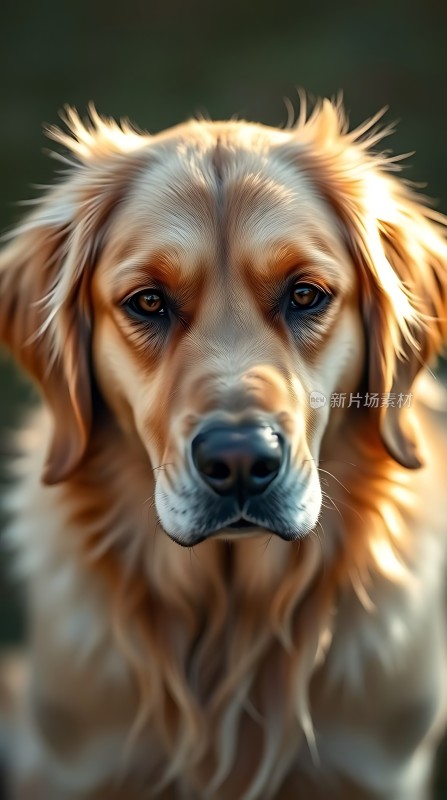 阳光下的金毛寻回犬