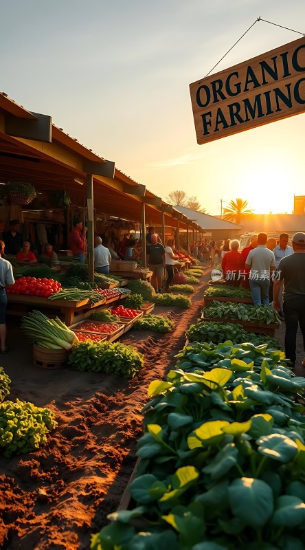 有机农场新鲜蔬果集市