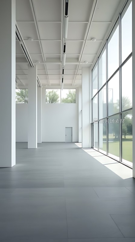 现代简约风格大厅宽敞明亮自然光线充足