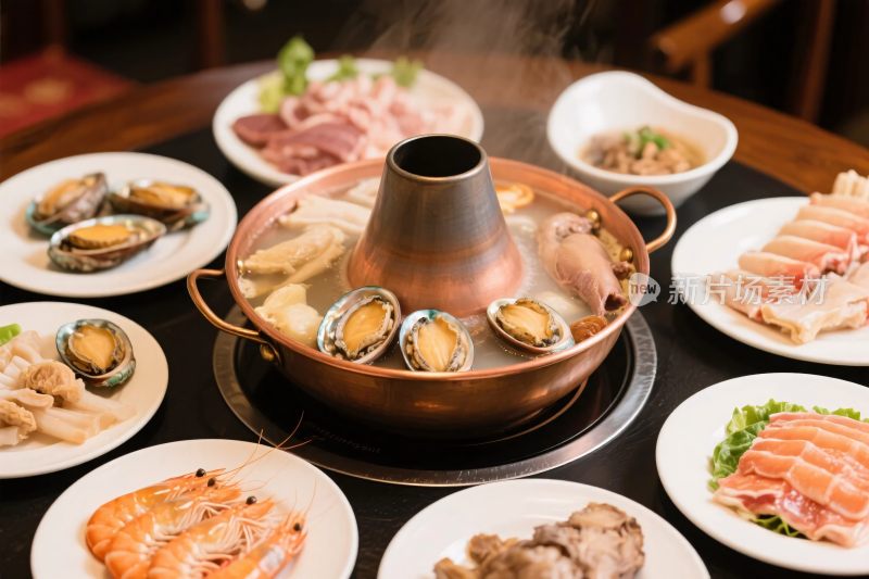 火锅食材美食展示