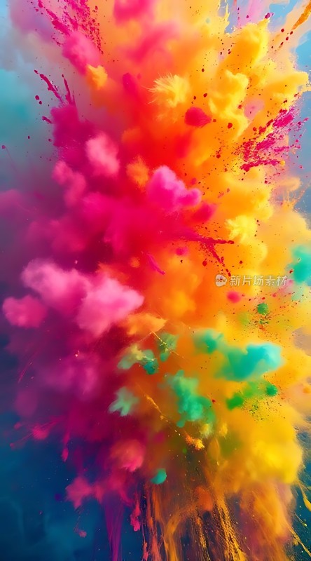 五彩斑斓的色彩爆炸