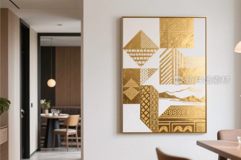 现代室内装饰画场景