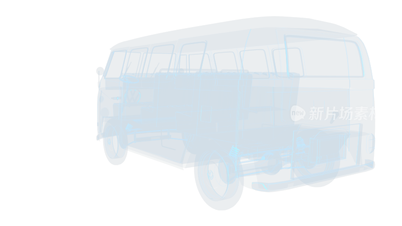 大众公交车巴士公共汽车公交VW Bus