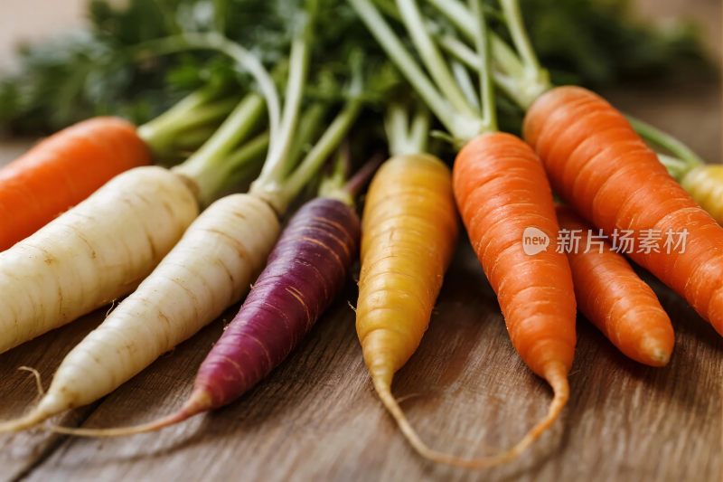 彩色蔬菜胡萝卜特写图