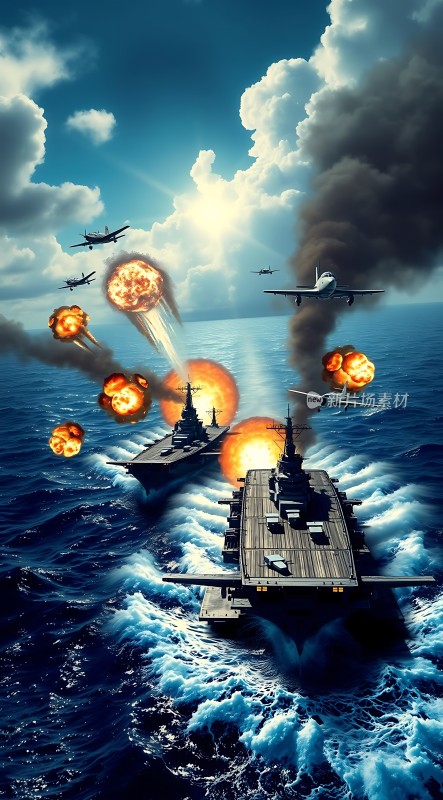 航母激战海天之间的生死对决
