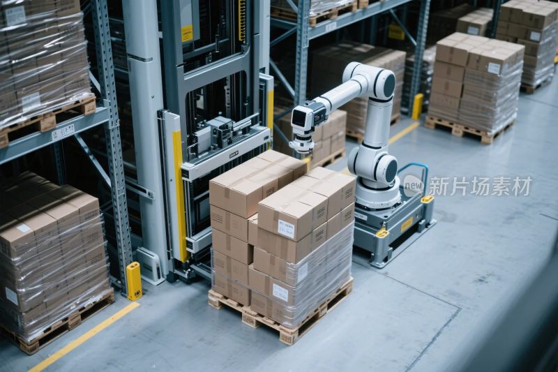 自动化仓库机器人作业