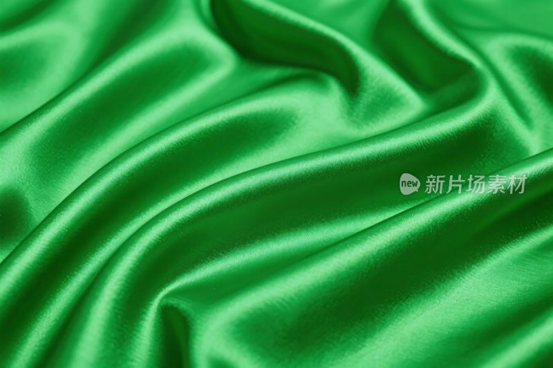 绿色丝绸布料