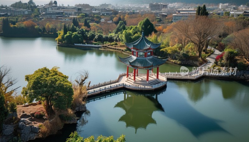 云南蒙自南湖亭台