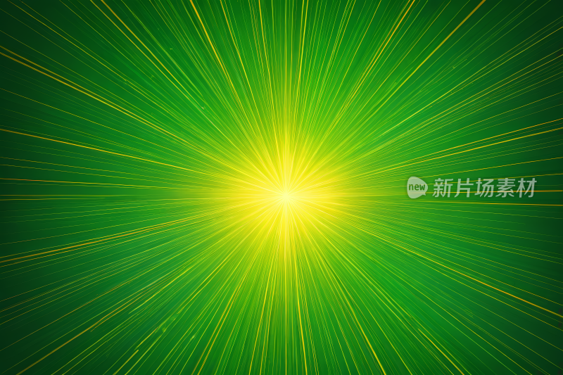 绿色和黄色星星爆发背景特写高清背景图片