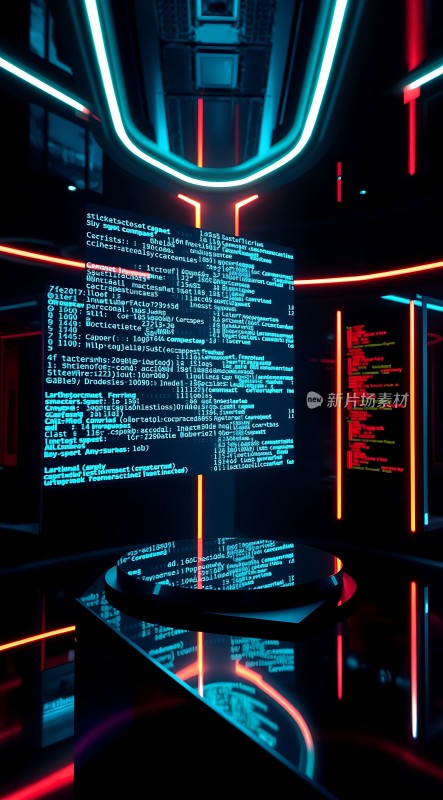 科技感十足的未来代码展示