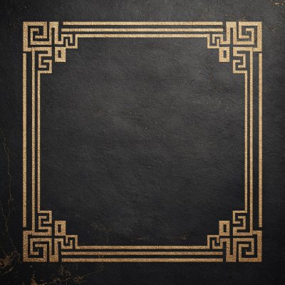 黑金中式边框背景图