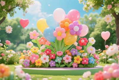 梦幻花园花卉气球