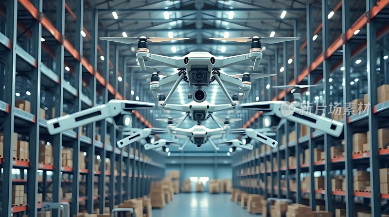 智能仓库无人机高效作业