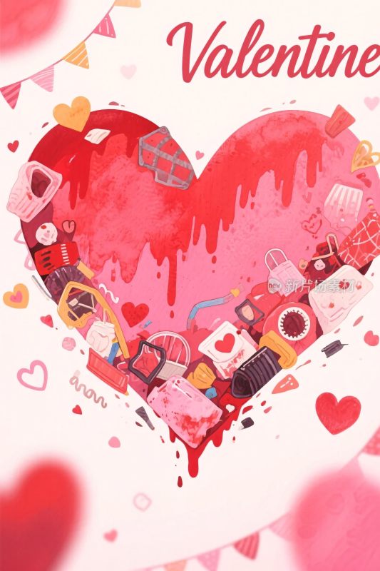 情人节爱心插画