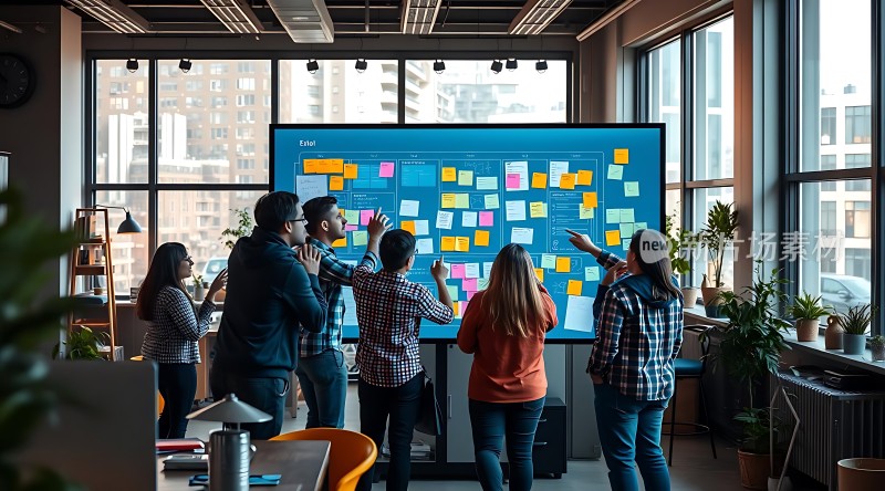团队协作头脑风暴会议