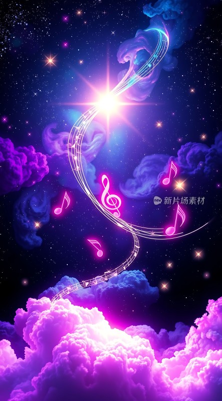 音乐之舞星空下的旋律