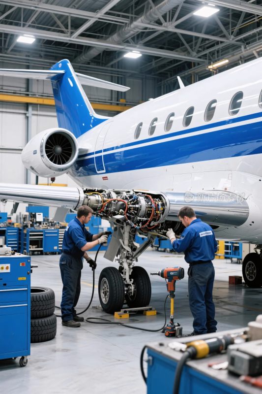 飞机维修车间场景