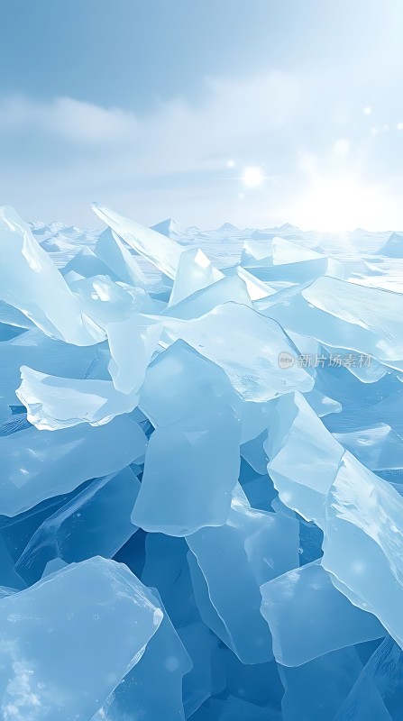 冰封世界晶莹剔透