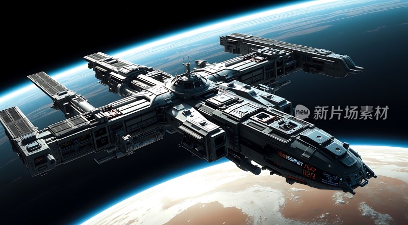 星际飞船遨游宇宙