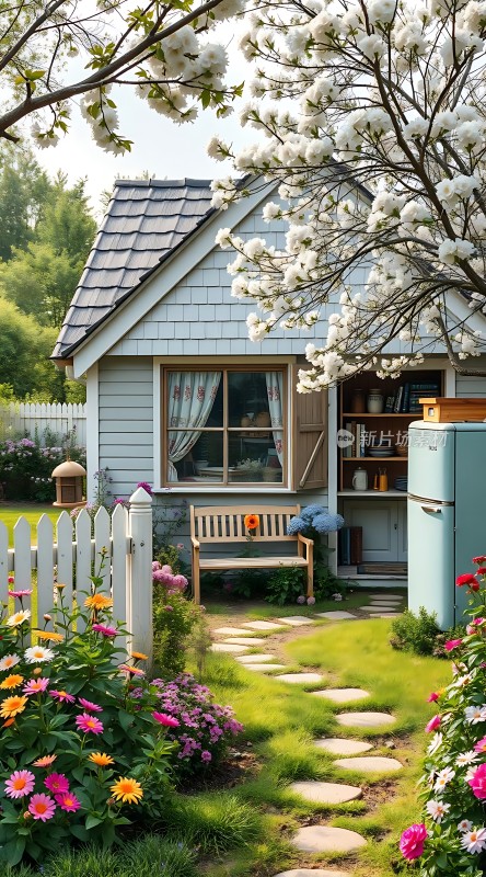 春日小屋繁花似锦温馨家园