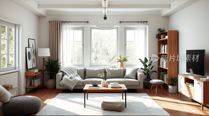 简约现代客厅温馨舒适生活空间