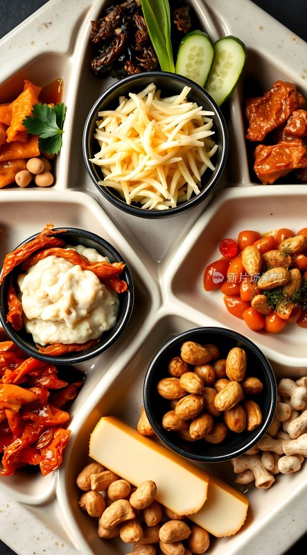 美味小吃拼盘多种风味任选