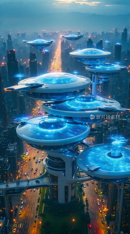 未来城市科幻场景