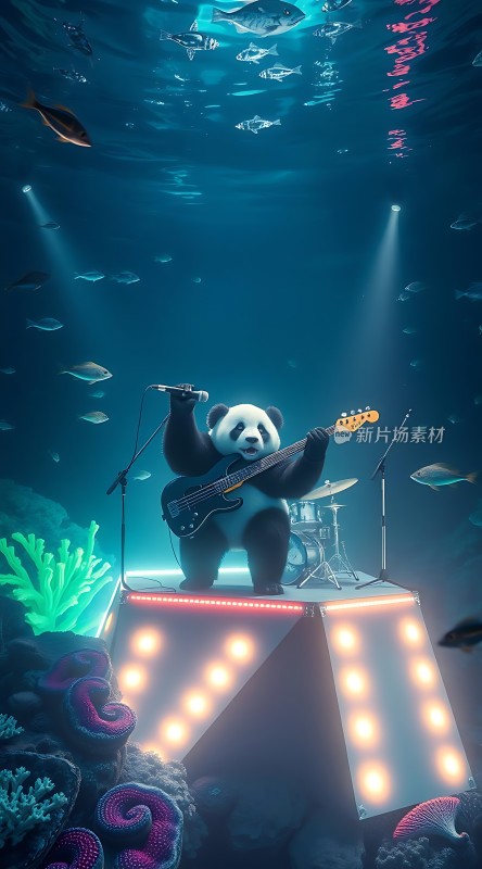 熊猫水下音乐会