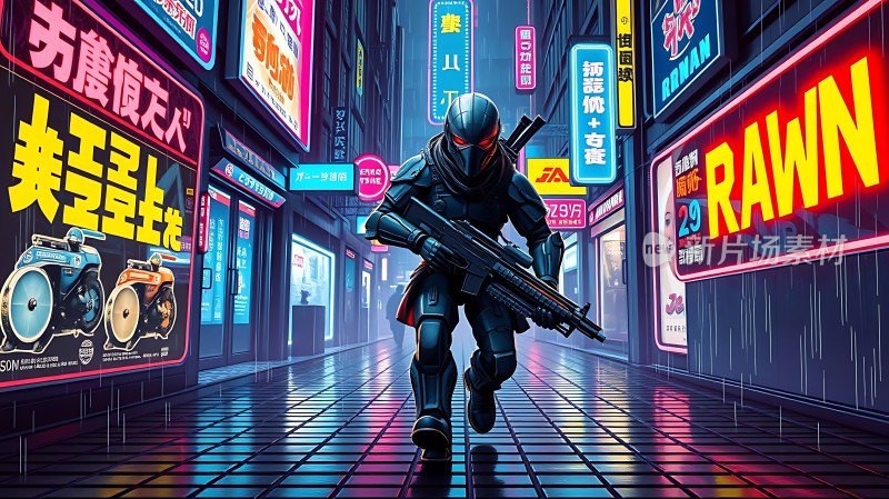 赛博朋克街头战士