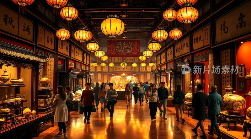 古风集市夜市繁华