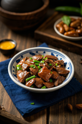 炒肝中国传统经典美食中式家常美味食物