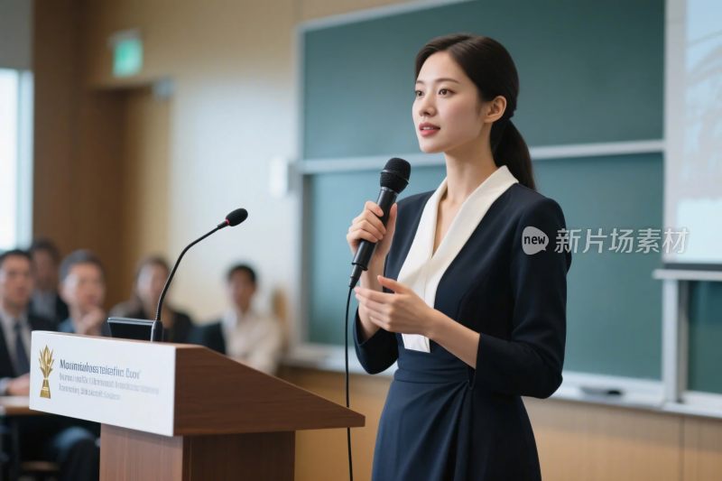 商务演讲场景